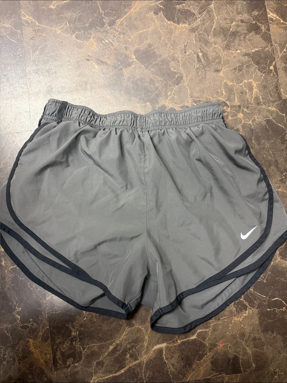 Nike Gray and Black Women's Running Shorts